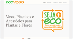 Desktop Screenshot of ecovaso.com.br