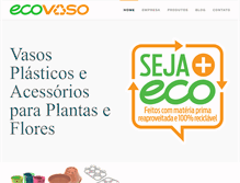 Tablet Screenshot of ecovaso.com.br